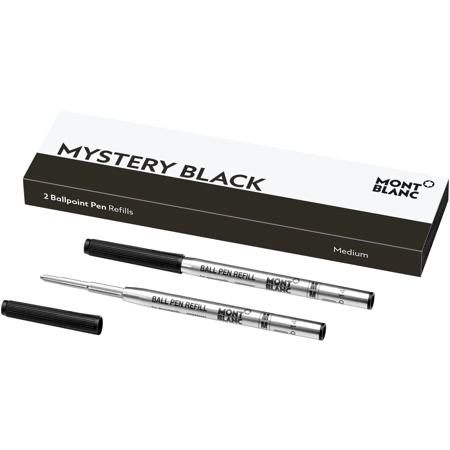 Montblanc 2 refill per penna a sfera (M) Mystery Black nero 128211 Capodagli 1937