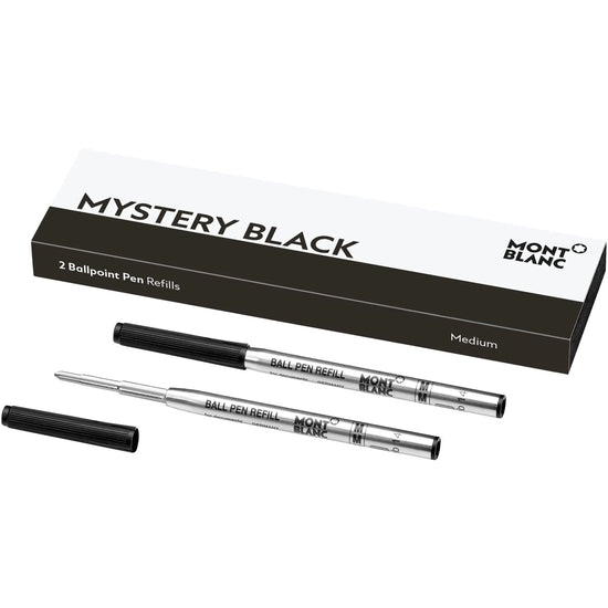 Montblanc 2 refill per penna a sfera (M) Mystery Black nero 128211 Capodagli 1937