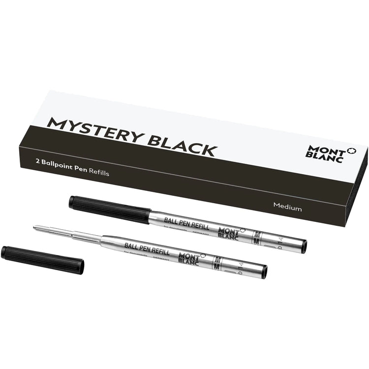 Montblanc 2 refill per penna a sfera (M) Mystery Black nero 128211 Capodagli 1937