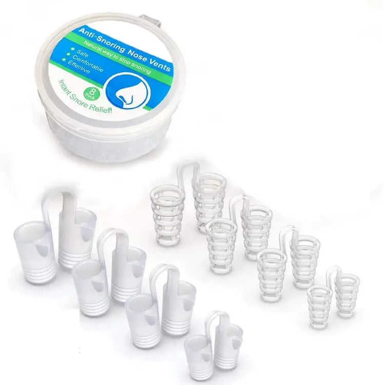 New Blue Silicone 4/8Pcs/Set Snoring Solution anti Snoring Devices Snore Nose Vents Nasal Dilators for Better Sleep Sleeping Aid