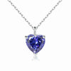 Simple Heart-shaped Zircon Pendant Necklace Versatile HASHTAG