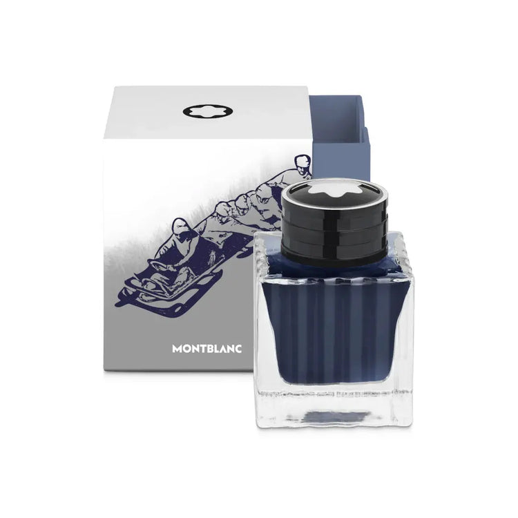 Montblanc boccetta d’inchiostro 50ml Meisterstück x Olympic Heritage Chamonix 1924 blu 132953 Capodagli 1937