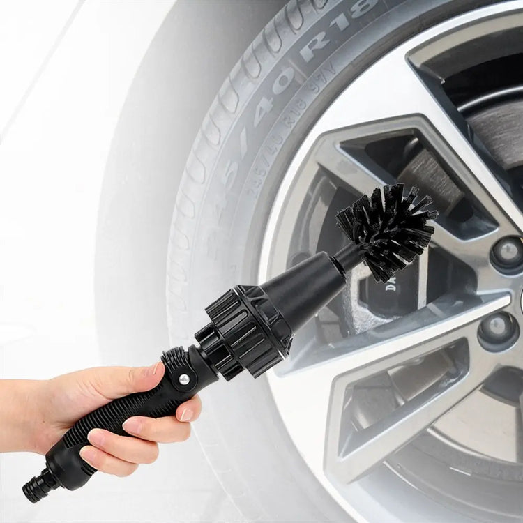 Water-driven Rotary Cleaning Brush Wash Hand-held Water Spray Brush AliExpress