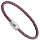 Montblanc bracciale in acciaio a 3 anelli e pelle Meisterstück Cassis misura L 13431368 Capodagli 1937