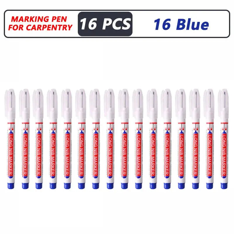 1-40PCS 20mm Deep Hole Long Nib Head Markers For Metal Perforating Pen Waterproof Bathroom Woodworking Decoration Multi-Purpose - My Hashtag Shop