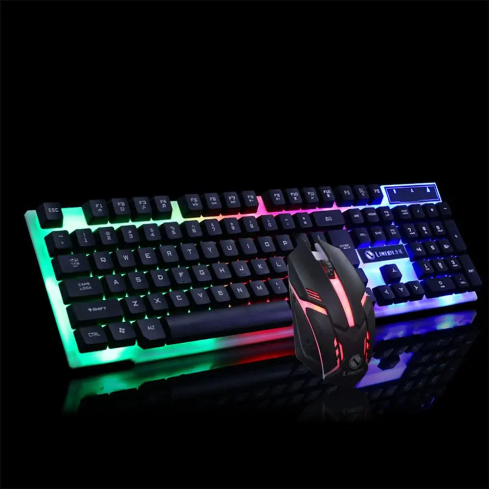 GTX300 Gaming CF LOL Gaming Keyboard Mouse Glowing Set AliExpress