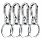 4Pcs Carabiner Clip Keychain Metal Carabiner Shape Key Ring Keyring Key Holder Clips Hook Holder Organizer for Car Keys Finder f - My Hashtag Shop