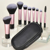 10 black mini Makeup brush Travel Portable Makeup Tool Makeup Puff - Palm Brush Professional Makeup tool set HASHTAG