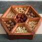 Tray nut Storage  Divided Grid With Lid Dried Fruit Box - HASHTAG