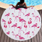 Beach towel flamingo round Liebe - Making Life Easier