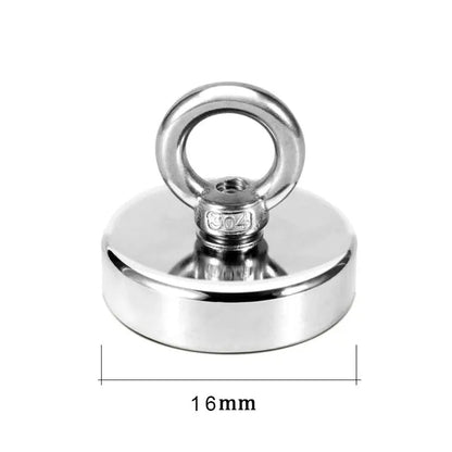 Super Strong Neodymium Fishing Magnets Heavy Duty imanes Magnet with Countersunk Hole Eyebolt for Salvage Magnetic Fishing - HASHTAG