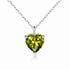 Simple Heart-shaped Zircon Pendant Necklace Versatile HASHTAG