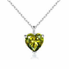 Simple Heart-shaped Zircon Pendant Necklace Versatile HASHTAG