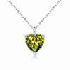 Simple Heart-shaped Zircon Pendant Necklace Versatile HASHTAG