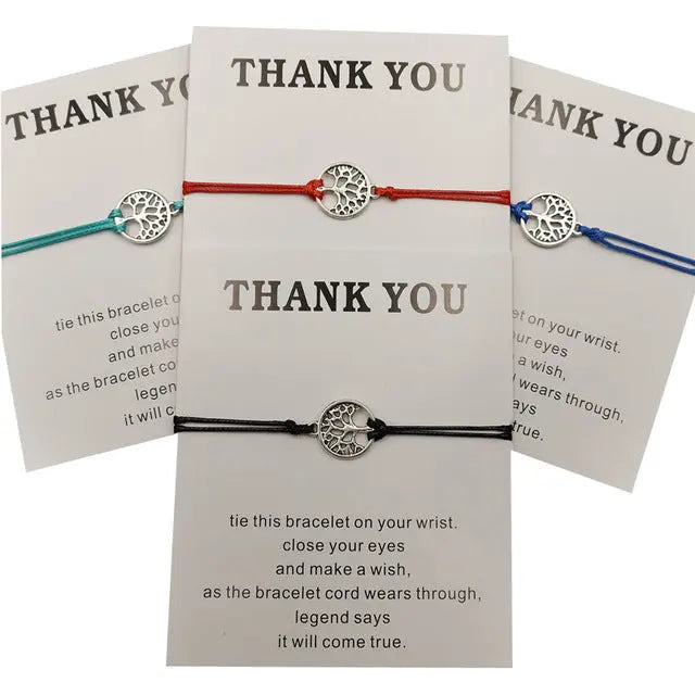 Hand-woven Rosso Rope Tree of Life Bracelet AliExpress