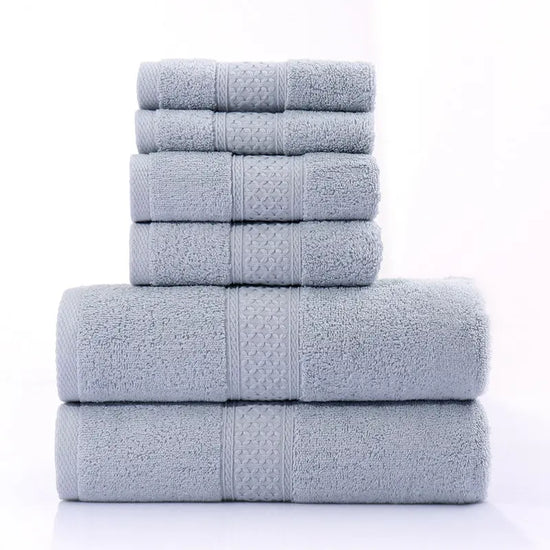 Pure cotton bath towels set of 6 Liebe - Making Life Easier