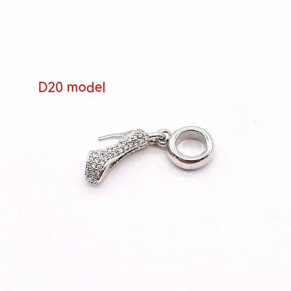 14K Gold Copper Plating Large Hole Spacer Bead Pendant Charms Liebe - Making Life Easier