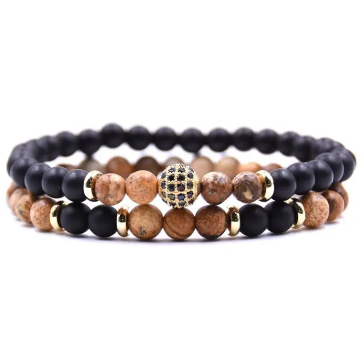 Natural Stone Bracelet Set Micro Zircon Bracelet AliExpress