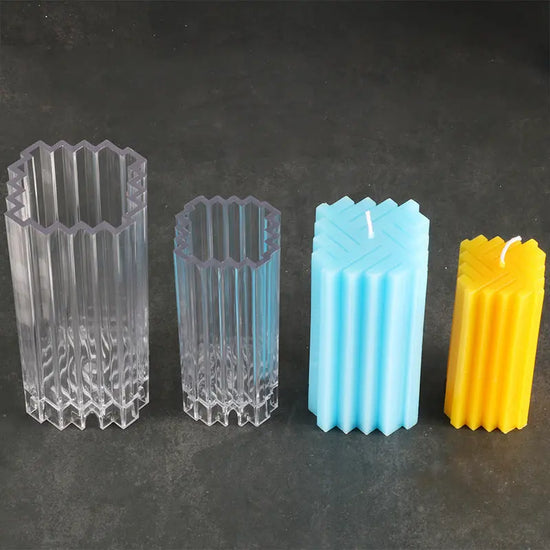 Candle Mold Creative Square Weave Pattern - HASHTAG