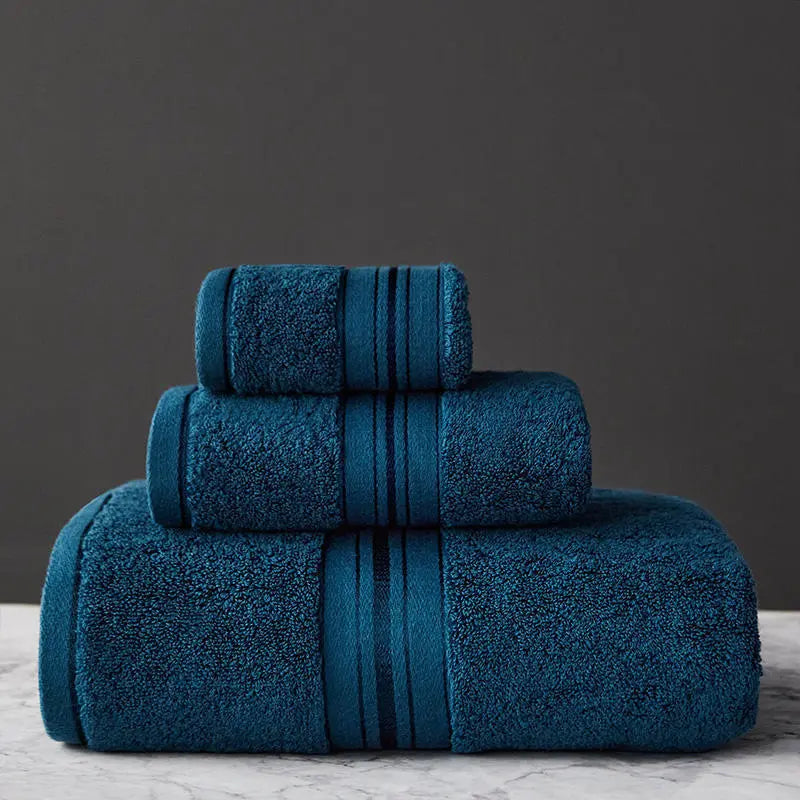 Pure Cotton Thick  Bath Towel Set Liebe - Making Life Easier