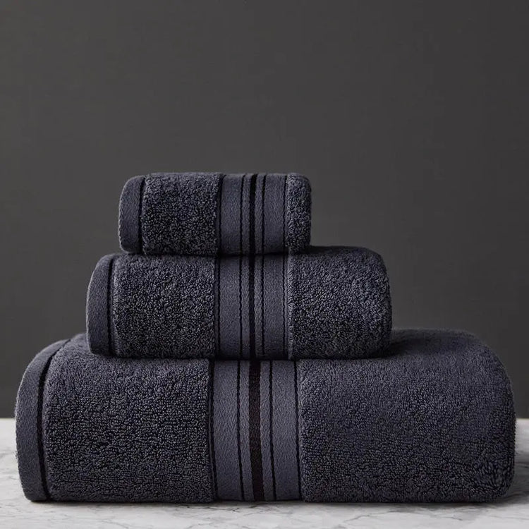 Pure Cotton Thick  Bath Towel Set Liebe - Making Life Easier