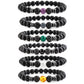 Braccialetto di perline yoga con sette chakra e perline di pietra da 8 mm8mm Stone Beads Seven Chakra Yoga Beaded Bracelet