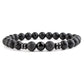 Braccialetto di perline yoga con sette chakra e perline di pietra da 8 mm8mm Stone Beads Seven Chakra Yoga Beaded Bracelet