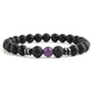 Braccialetto di perline yoga con sette chakra e perline di pietra da 8 mm8mm Stone Beads Seven Chakra Yoga Beaded Bracelet