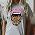 Leopard Tongue Pink Lips T-Shirt - HASHTAG