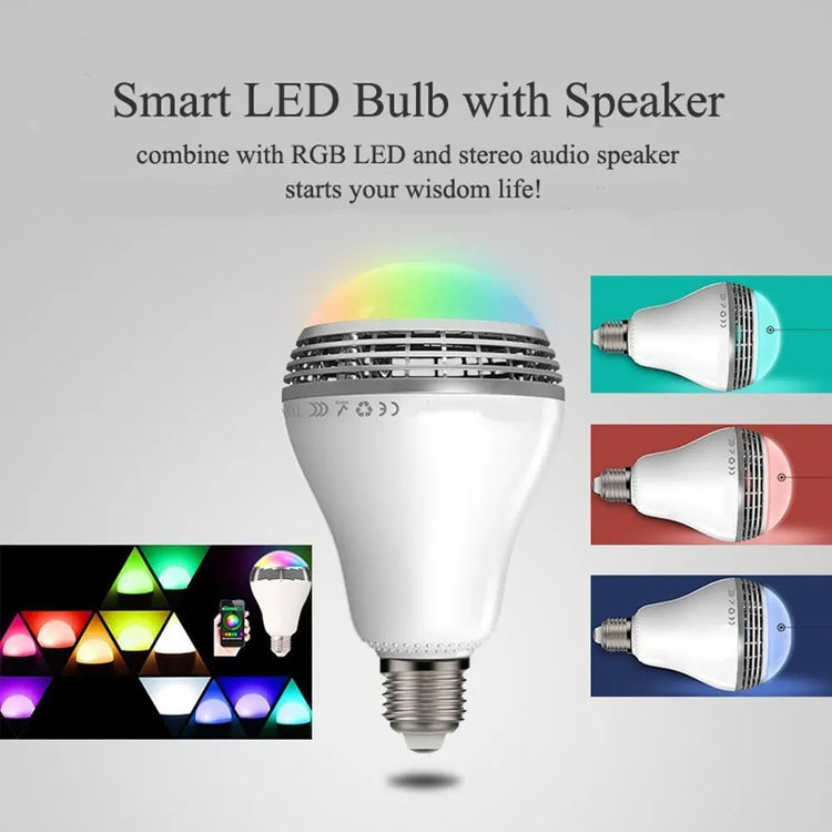 Creative Home LED Smart Bluetooth Speaker E27 Bulb Light HASHTAG