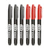6 PCS Permanent Marker Pen Manga Drawing Markers Black Blue Red Waterproof Ink Sketch Pens Stationery Art School Supplies - HASHTAG