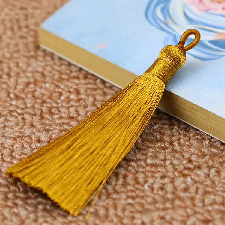 Bookmark Polyester Faux Ice Silk Coil Tassel Chinese Design - HASHTAG