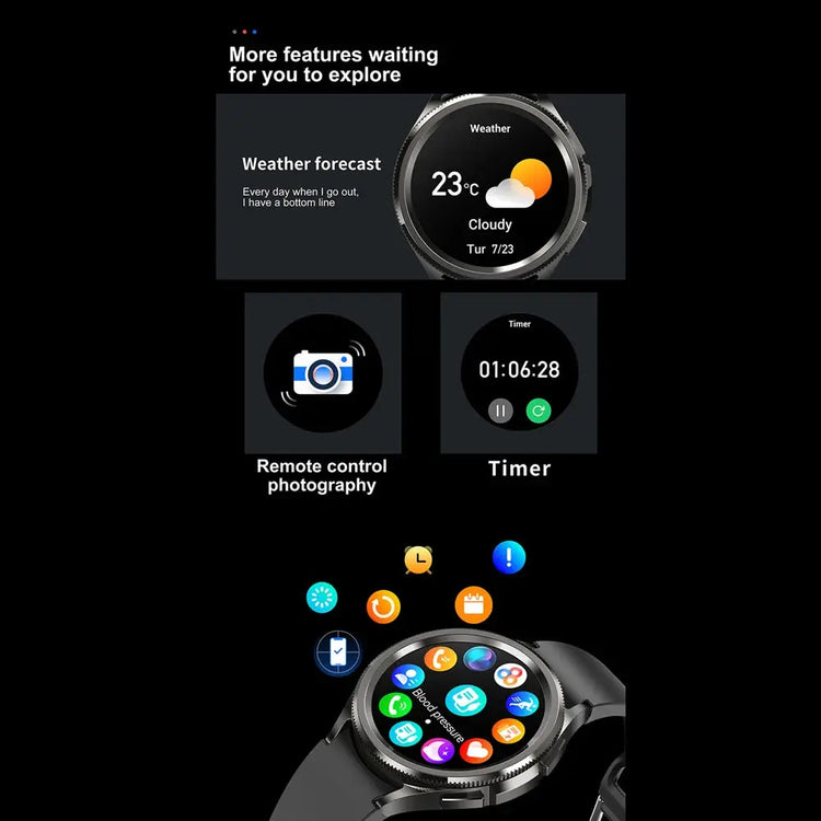 New Bluetooth Call Fashion Smart Watch 6 Classic Men&