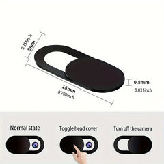 20pcs/100pcs Mobile Phone Computer Lens Cover Camera Protection Cover Metal Blocking Sticker Webcam Cover Privacy Cover HASHTAG