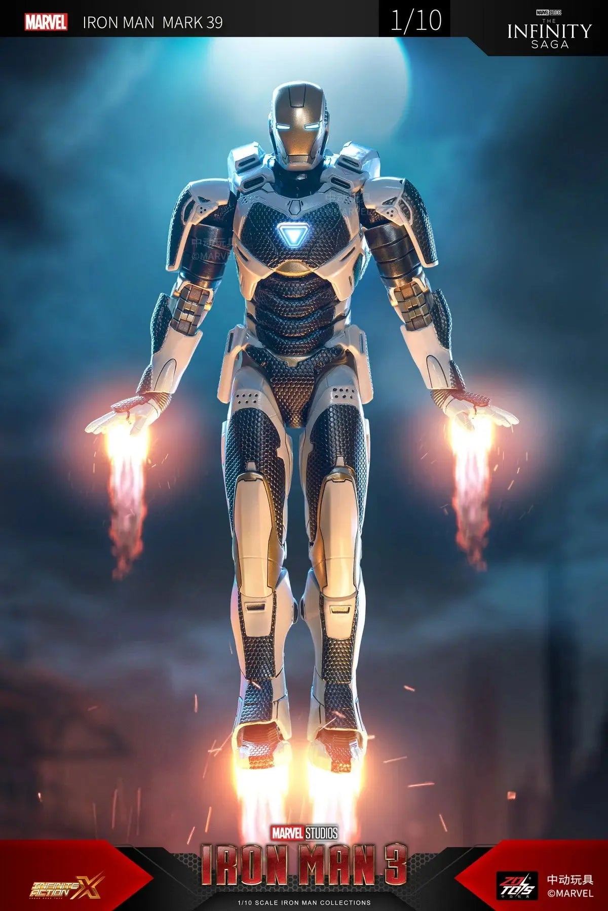 1/10 Original ZD Toys Iron Man MK2 War Machine2.0 MK16 MK11 MK24 MK35 MK47 Tony Stark Collection Model Action Figure Kids Toys - HASHTAG