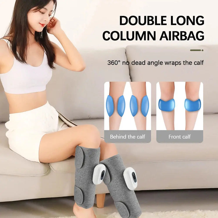 Eletric 360° Air Pressure Calf Massager Portable Leg Massage Airbag Compresstion Relax Foot Calf Muscle Blood Circulation - HASHTAG