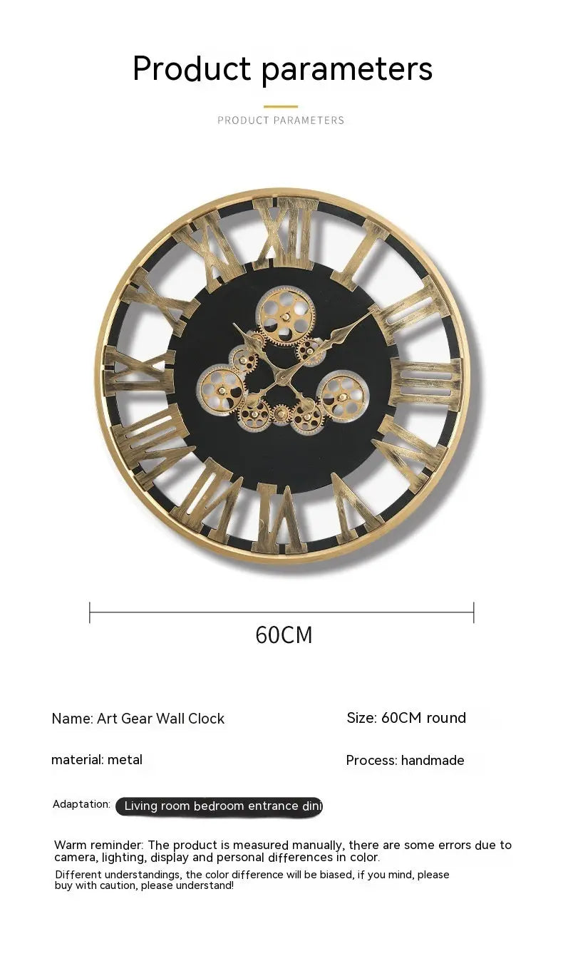 Clock Decorative Creative Mechanical Style Liebe - Making Life Easier