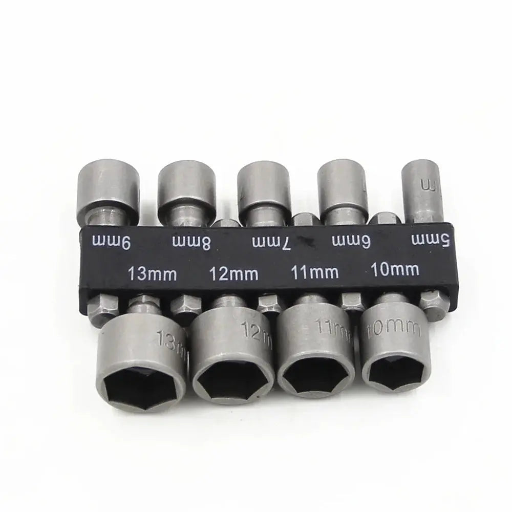 9/14PCS Hexagon Nut Driver Drill Bit Socket Screwdriver Wrench Set Drill Bit Adapter for Electric Screwdriver Handle Tool - HASHTAG