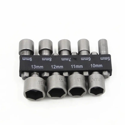 9/14PCS Hexagon Nut Driver Drill Bit Socket Screwdriver Wrench Set Drill Bit Adapter for Electric Screwdriver Handle Tool - HASHTAG