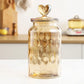 Stained Glass Sealed Jar Love Glass Bottle Household Transparent With Lid - HASHTAG