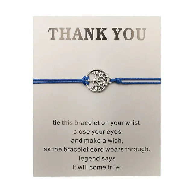 Hand-woven Rosso Rope Tree of Life Bracelet AliExpress