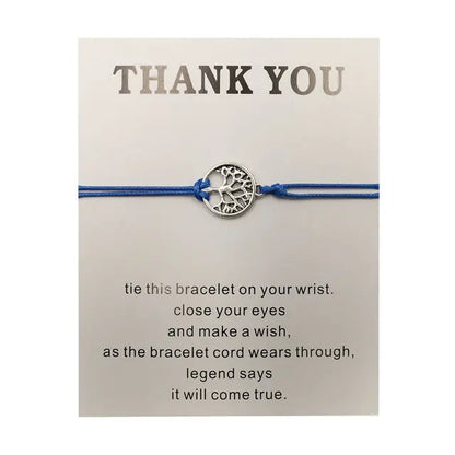 Hand-woven Rosso Rope Tree of Life Bracelet AliExpress