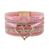 Braccialetto a forma di amore esagerato con strass intarsiati - My Hashtag Shop