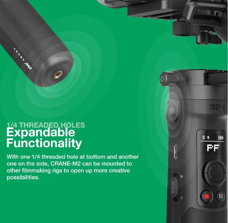 Stabilizzatore anti-vibrazione portatile Zhiyun M2 - My Hashtag Shop