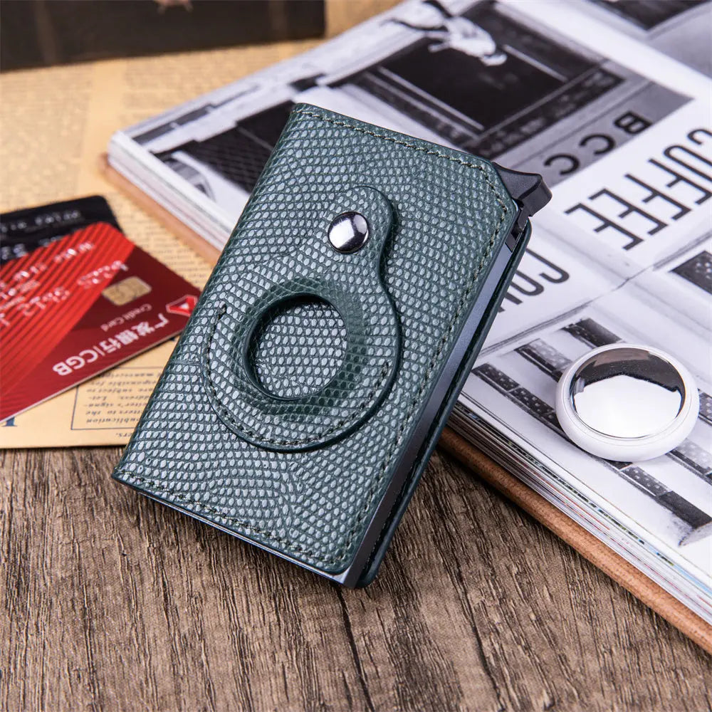 Rfid Card Holder Men Wallets Money Bag Male Nero Short Purse Small Leather Slim Wallets Mini Wallets For Airtag Air Tag AliExpress