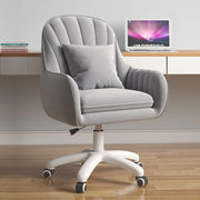 Elegant Velvet Home Office Chair - Adjustable Mid-Back Design, Swivel & Comfortable Upholstery for Task or Computer Desk HASHTAG
