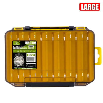 Fishing Tackle Box 14 Compartments Fishing Accessories Lure Hook Storage Case Double Sided Fishing Tool Organizer Boxes - HASHTAG