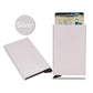 HOMEFISH Portable Metal Card Holder, Slim Mini Wallet, Simple Coin Purse for Men and Women