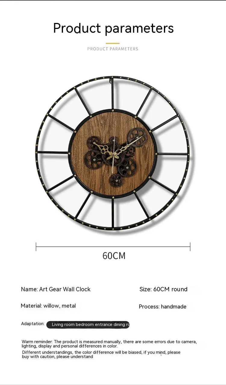 Clock Decorative Creative Mechanical Style Liebe - Making Life Easier