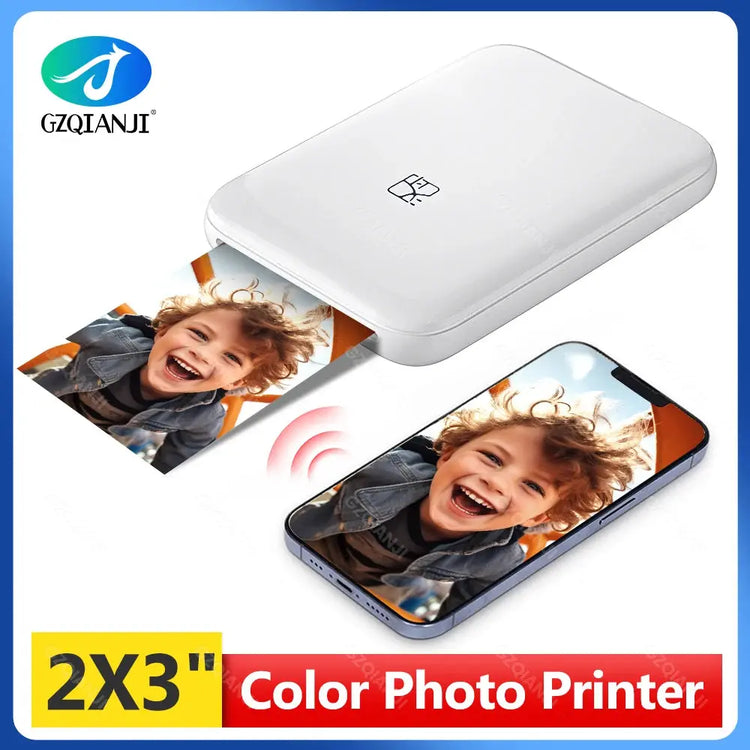 HPRT MT53 Portable Mni Mobile Pocket Printer BT Wireless Photo Printer with Zink Technology 2x3 Inch Color Photo Printer Maker - My Hashtag Shop